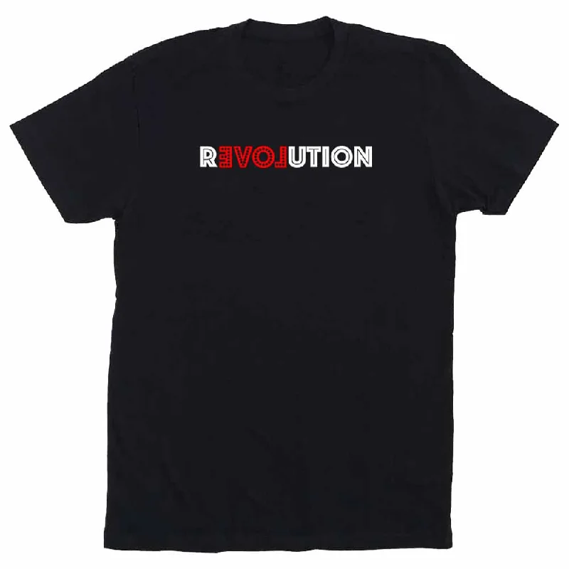 LOVE REVOLUTION T-Shirt supporting the Dream Corps Polka Dot Checkered Tartan