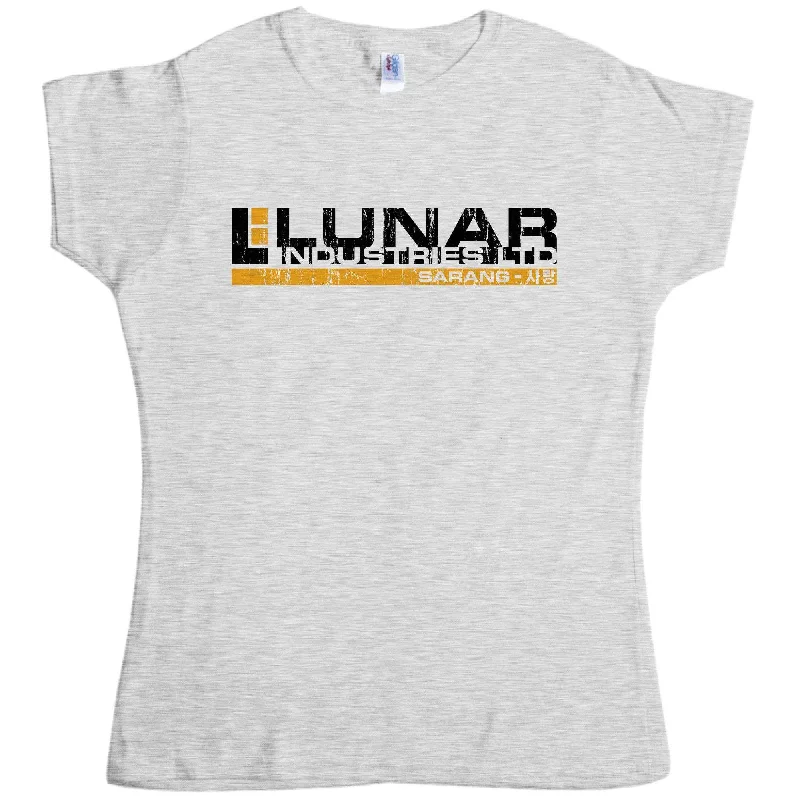 Lunar Industries Womens Fitted T-Shirt Mesh Canvas Denim