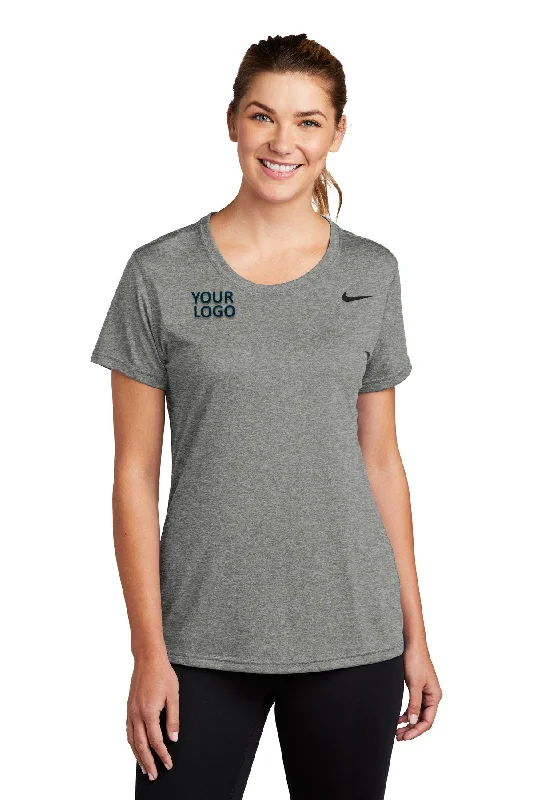 Nike Ladies Team rLegend Customized Tee's, Carbon Heather Front Pockets Side Pockets Patch Pockets