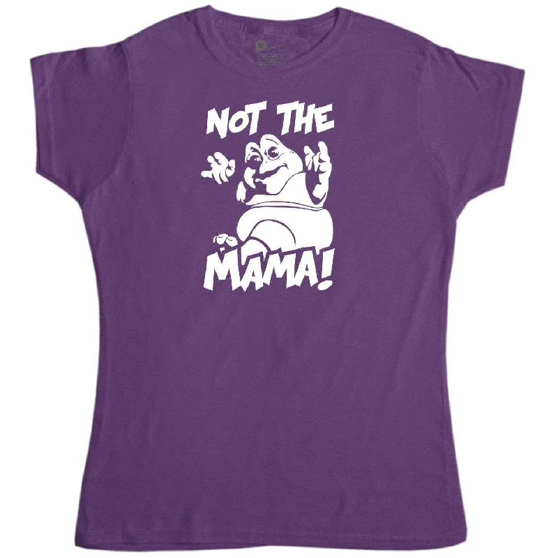 Not The Mama Womens Style T-Shirt Faux Fur Fabric Real Fur Fabric Shearling Fabric