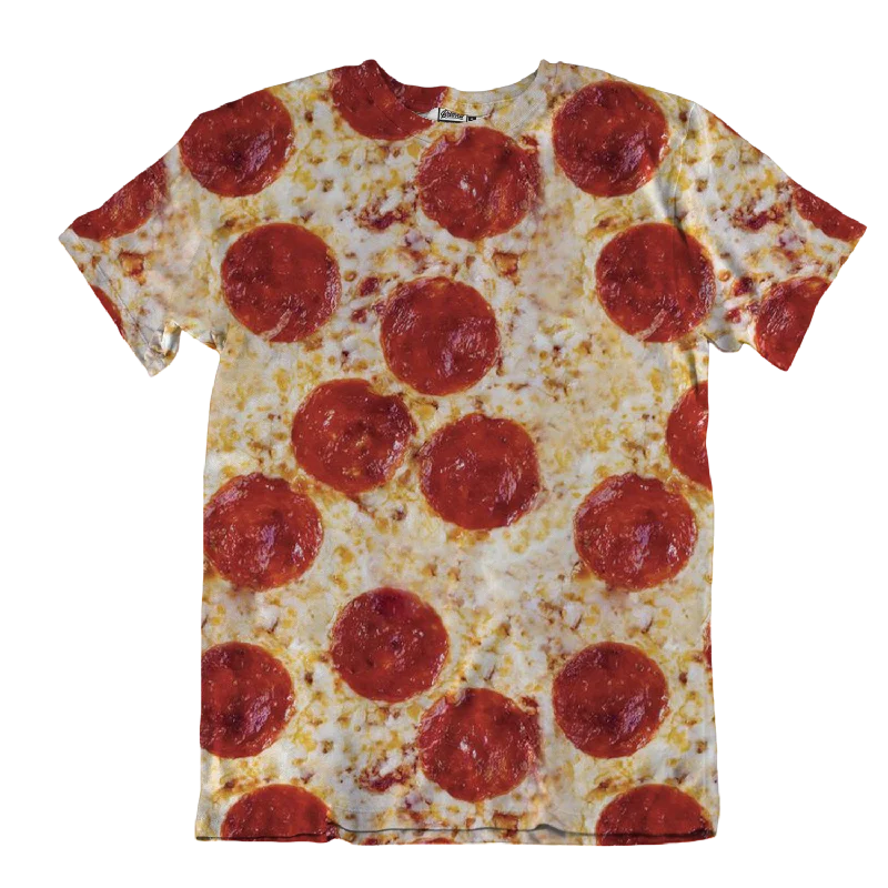 Pizza Unisex Tee Boxy Fit Fitted Loose