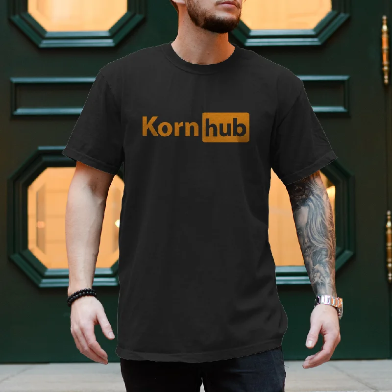 Premium T-Shirt "Korn hub" Mesh Fabric Canvas Fabric Denim Fabric