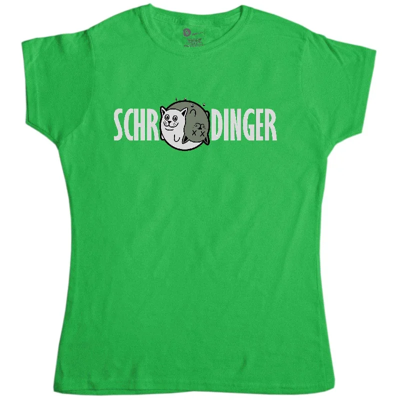 Schrodinger's Cat Yin And Yang Fitted Womens T-Shirt Anti-Pilling Machine Wash Handmade Schrodinger's Cat Yin And Yang Fitted Womens T-Shirt Anti-Pilling Machine Wash Handmade