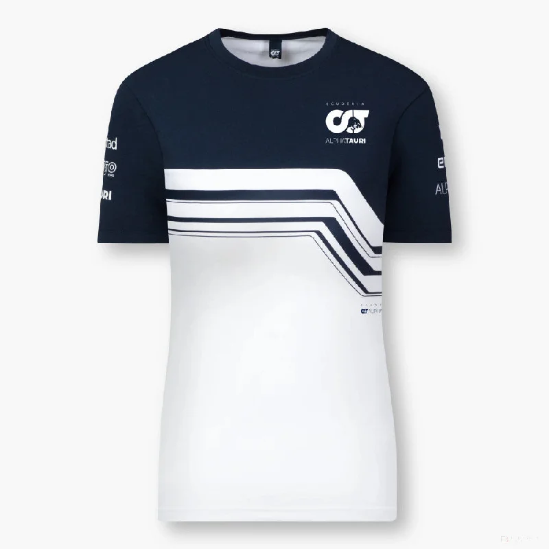 Scuderia Alpha Tauri, Woman, Team T-shirt, White 2022 Front Pockets Side Pockets Patch Pockets Scuderia Alpha Tauri, Woman, Team T-shirt, White 2022 Front Pockets Side Pockets Patch Pockets