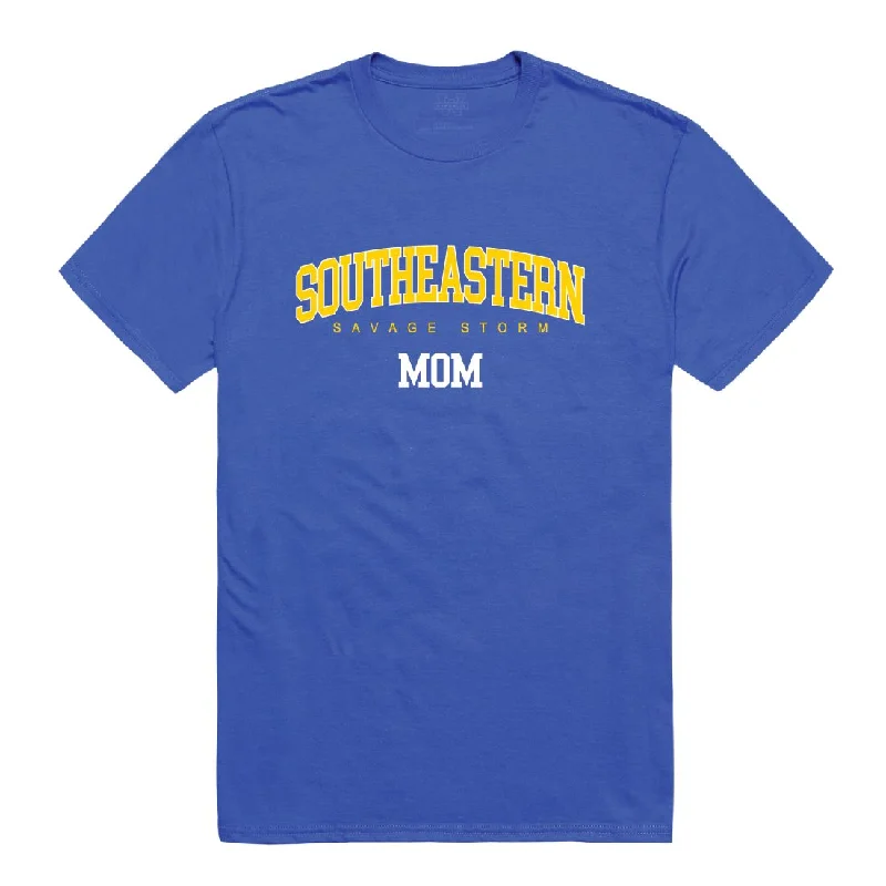 Southeastern Oklahoma State University Savage Storm Mom T-Shirts Print Jacquard Patchwork