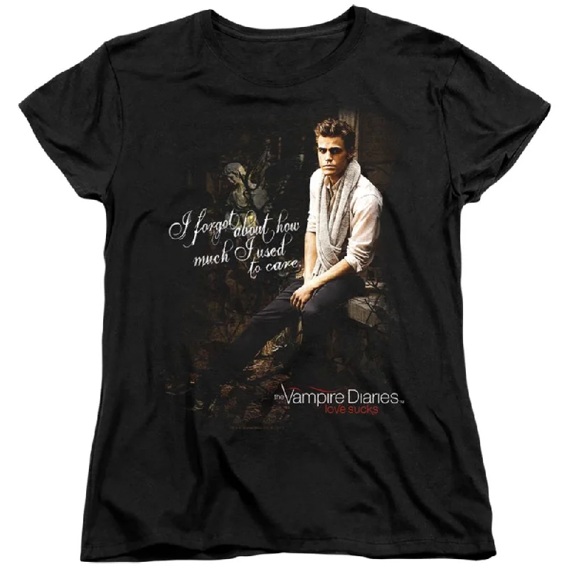 The Vampire Diaries I Used To Care Women's 18/1 Cotton Short-Sleeve T-Shirt Fashionable Trendy Casual