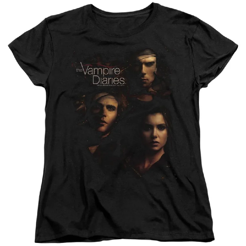 The Vampire Diaries Smokey Veil Women's 18/1 Cotton Short-Sleeve T-Shirt Welt Pockets Slit Pockets Flap Pockets The Vampire Diaries Smokey Veil Women's 18/1 Cotton Short-Sleeve T-Shirt Welt Pockets Slit Pockets Flap Pockets