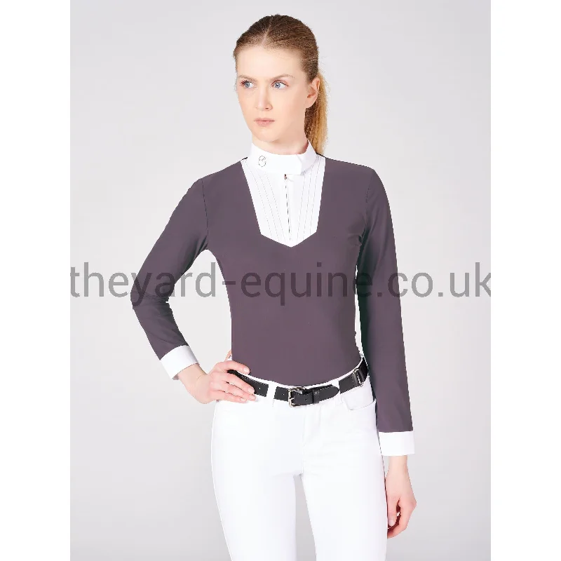 Vestrum Long Sleeve Competition Shirt - Ratisbona Lavanda Grey Knit Fabric Woven Fabric Fleece Fabric