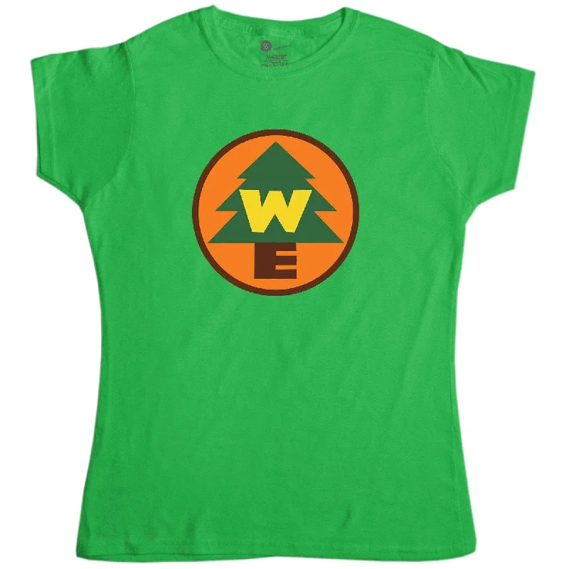 Wilderness Explorer T-Shirt for Women, Inspired By Up Houndstooth Herringbone Solid