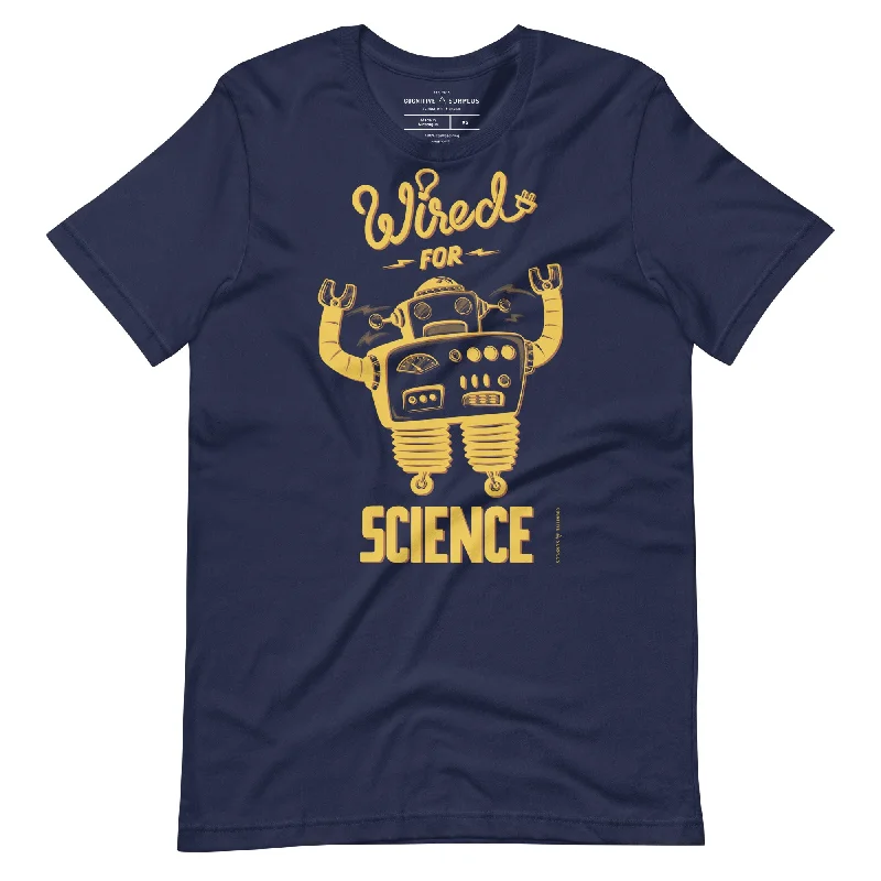 Wired for Science Graphic Tee Fashionable Trendy Casual