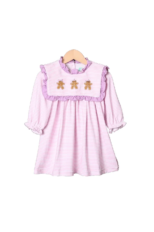 Gingerbread Pink Stripe Dress