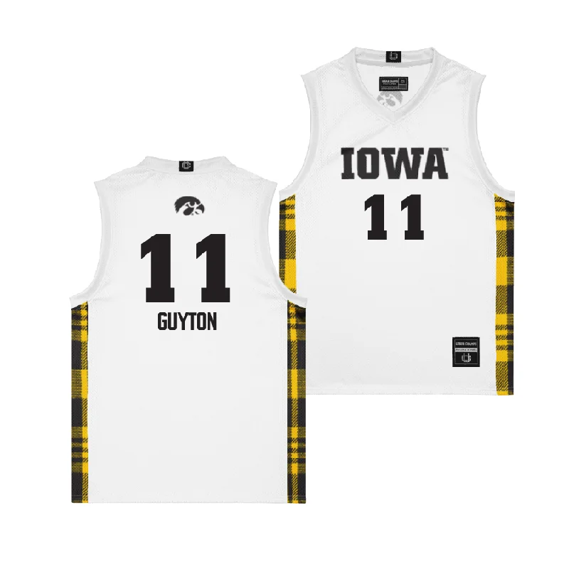 EXCLUSIVE: Iowa Winter Edition Basketball Jersey - Aaliyah Guyton Metallic Jersey Tee