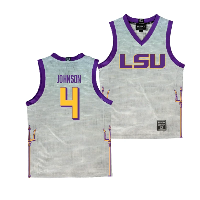 EXCLUSIVE: LSU Bahamas Women's Basketball Purple Jersey - Flau'jae Johnson Maximalist Jersey Tee