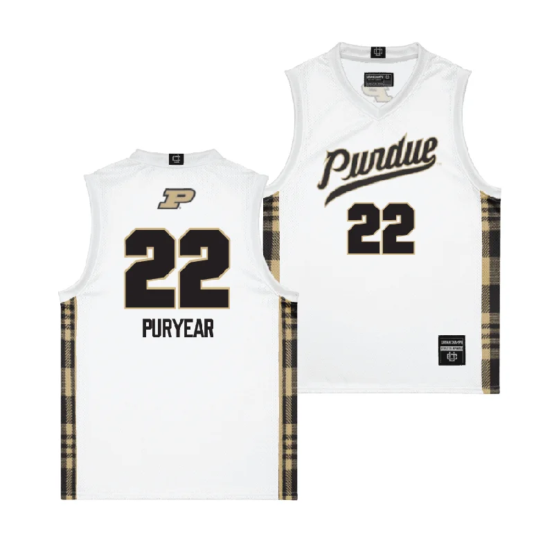 EXCLUSIVE: Purdue Winter Edition Basketball Jersey  - Kendall Puryear Silver Jersey Tee