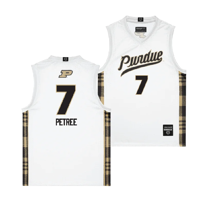 EXCLUSIVE: Purdue Winter Edition Basketball Jersey  - Mahrianna Petree Striped Jersey Top