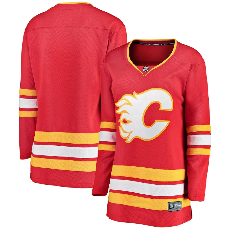 Fanatics Breakaway Womens Home Jersey - Calgary Flames Evening Jersey Tee