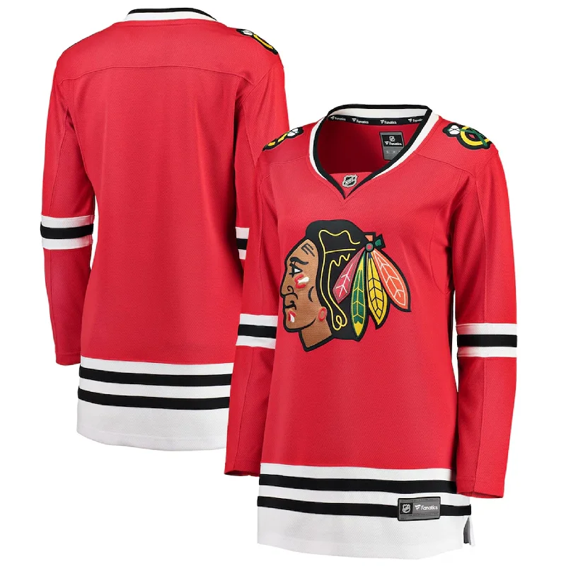 Fanatics Breakaway Womens Home Jersey - Chicago Blackhawks Beige Jersey Tee