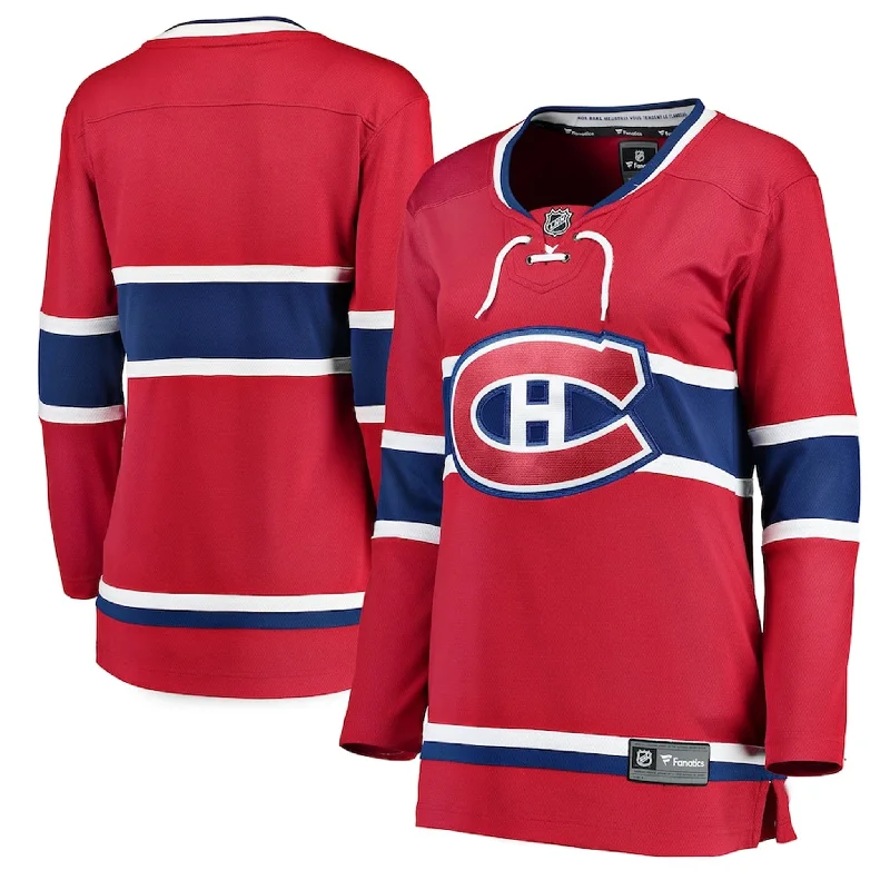 Fanatics Breakaway Womens Home Jersey - Montreal Canadiens High Neck Jersey Shirt