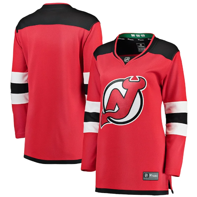 Fanatics Breakaway Womens Home Jersey - New Jersey Devils Ash Gray Jersey Tee