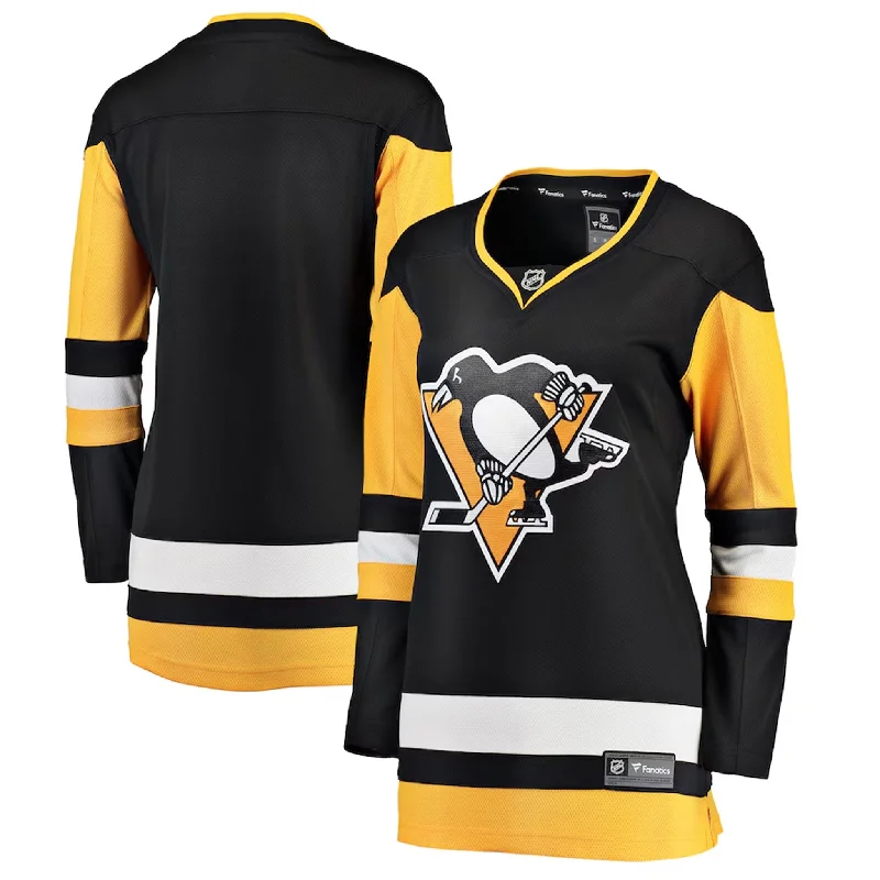 Fanatics Breakaway Womens Home Jersey - Pittsburgh Penguins One Shoulder Jersey Shirt