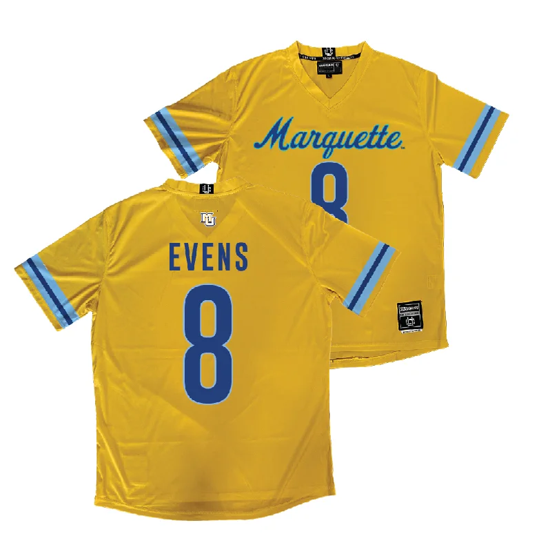 Gold Marquette Women's Lacrosse Jersey  - Julia Evens Pastel Jersey Tee