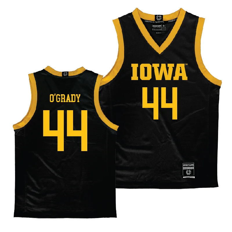 Iowa Women's Black Basketball Jersey  - Addison O'Grady Winter Jersey Top