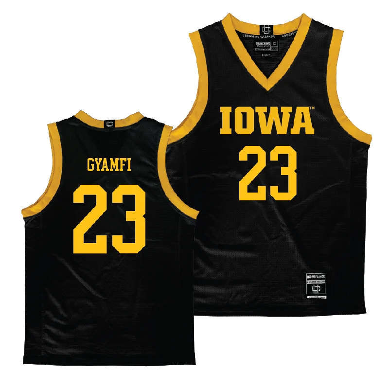 Iowa Women's Black Basketball Jersey - Jada Gyamfi Ribbed Jersey Tee