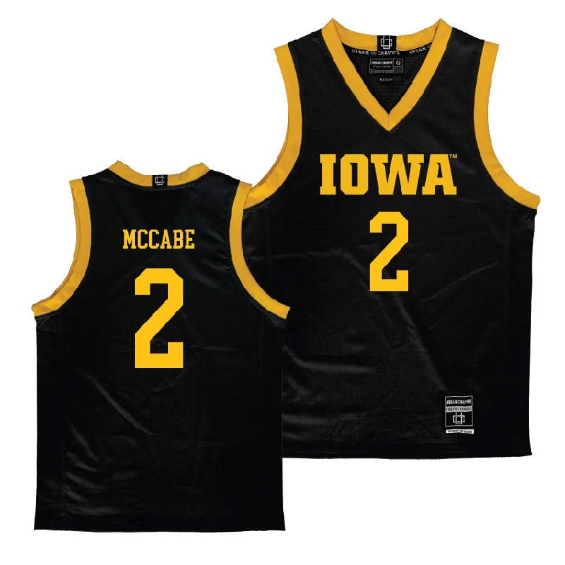 Iowa Women's Black Basketball Jersey  - Taylor McCabe Luxury Jersey Tee