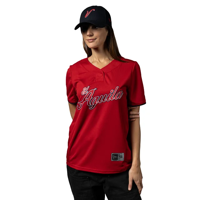 Jersey El Águila de Veracruz LMS para Mujer Beige Jersey Tee