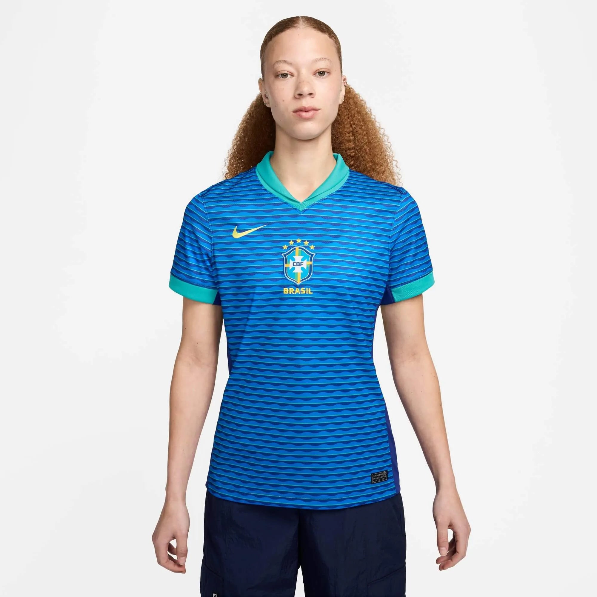 Nike 2024-25 Brazil Women's Stadium Away Jersey Custom Jersey Tee