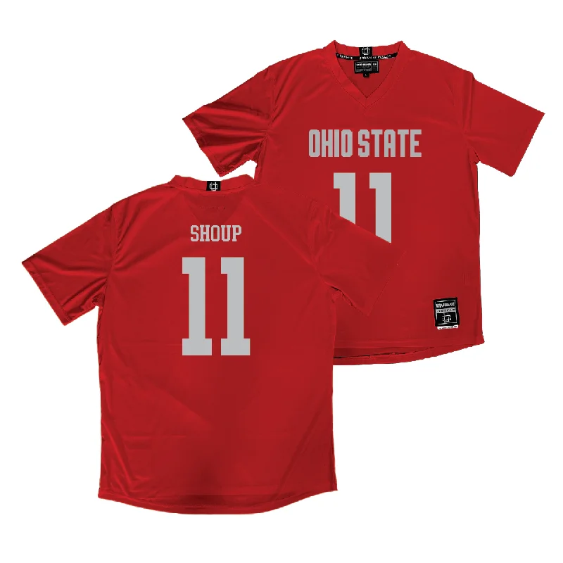 Ohio State Women's Lacrosse Red Jersey - Gracie Shoup Lightweight Jersey Top