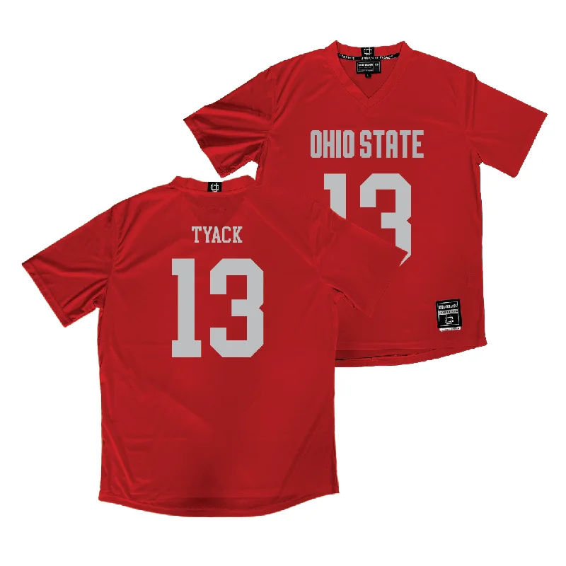 Ohio State Women's Lacrosse Red Jersey - Kate Tyack Retro Jersey Tee