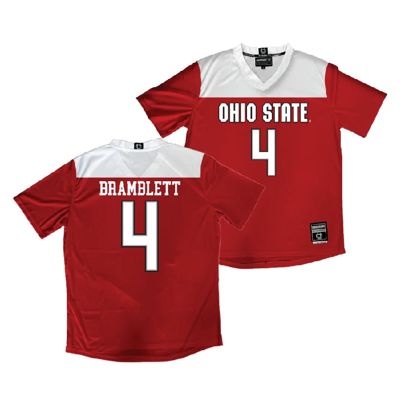 Ohio State Women's Soccer Red Jersey  - Ava Bramblett Daily Wear Jersey Tee