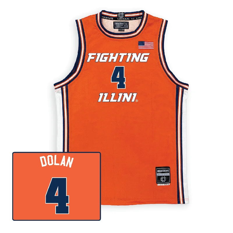 Orange Women's Basketball Fighting Illini Jersey - Gretchen Dolan Recycled Jersey Tee