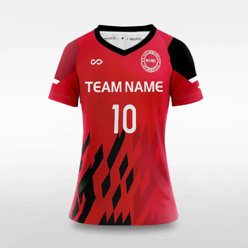 Pixel Fire - Customized Women's Sublimated Soccer Jersey Pastel Jersey Tee