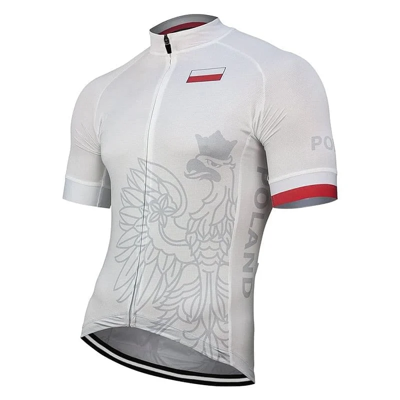 Poland Cycling Jersey Gold Jersey Tee