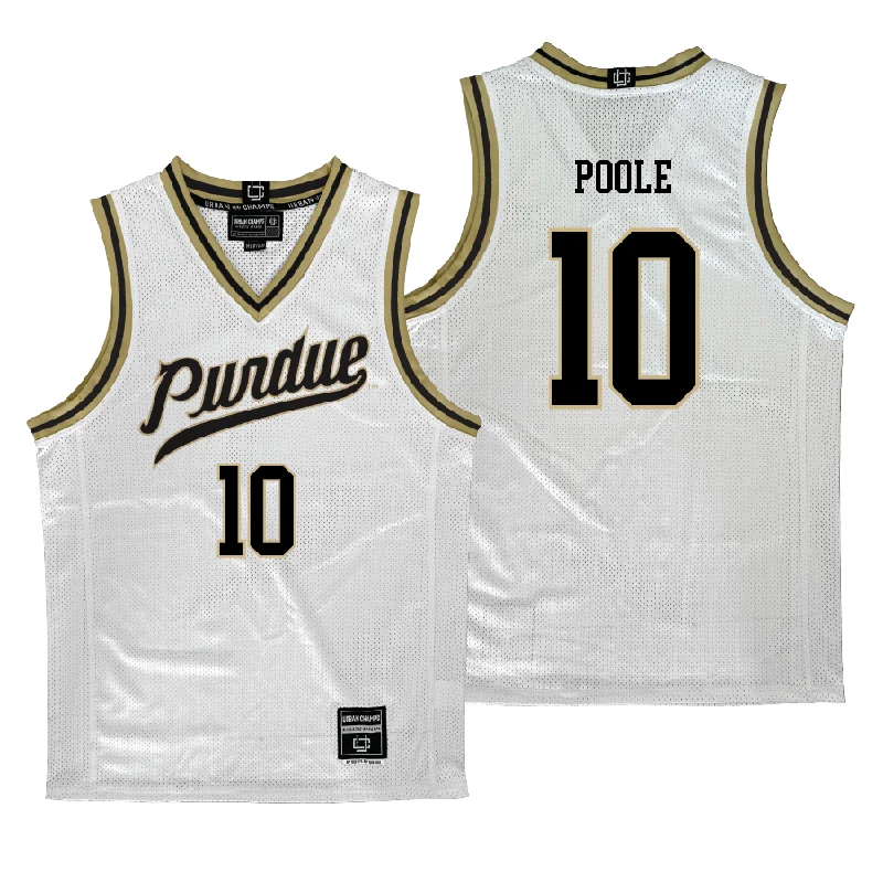 Purdue Women's Basketball White Jersey   - Jordyn Poole Minimalist Jersey Tee