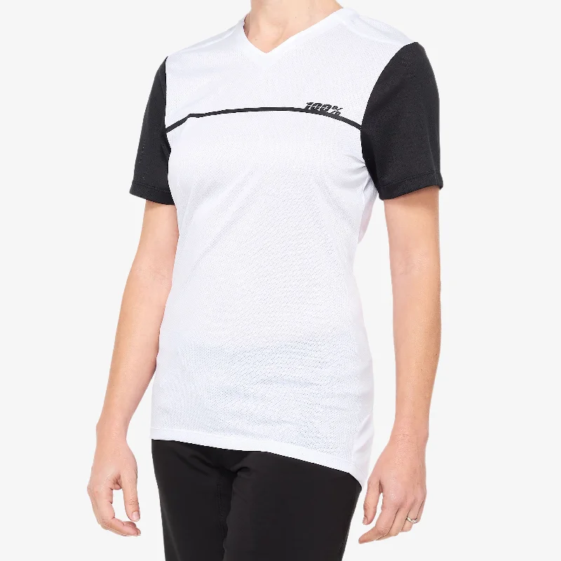 RIDECAMP Women's Jersey White/Black Winter Jersey Top