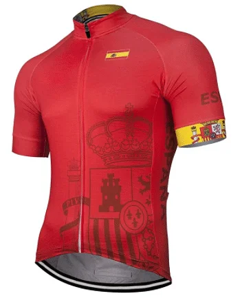 Spain Cycling Jersey Business Jersey Tee