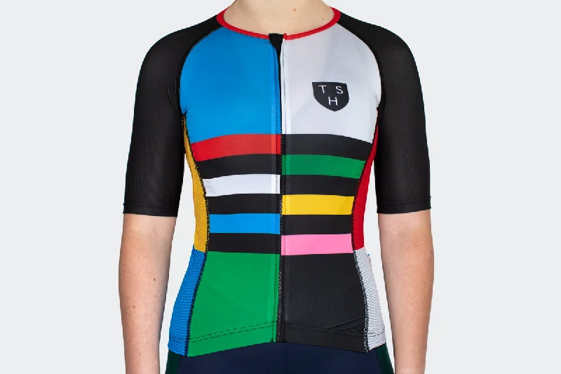 Women's Color Block Jersey Handmade Jersey Tee