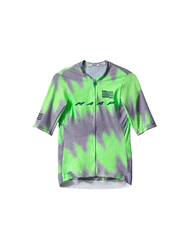 Women's LPW Pro Air Jersey 2.0 - Purple Ash/Aqua Green Ribbed Jersey Tee