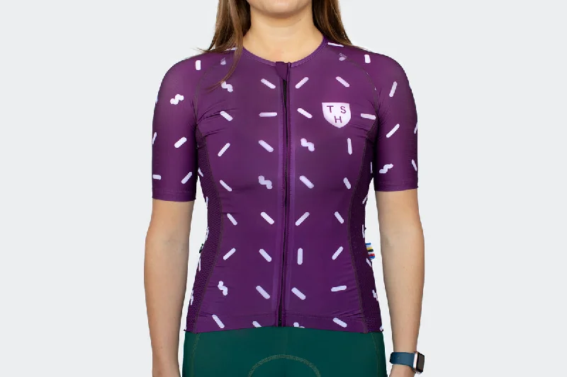 Women's Plum Sprinkles Jersey Limited Edition Jersey Tee