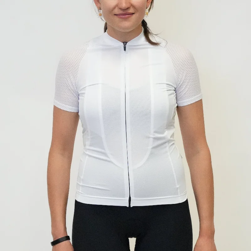 Women's Pro Summer Jersey White Linen Jersey Top