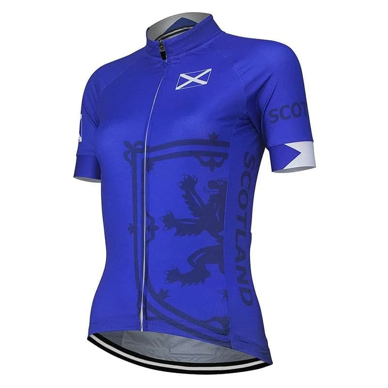 Women's Scotland Cycling Jersey One Shoulder Jersey Shirt