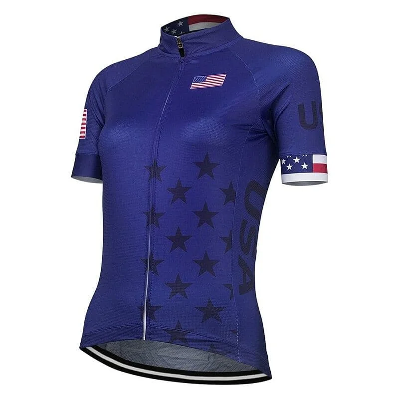 Women's USA Cycling Jersey Party Jersey Tee