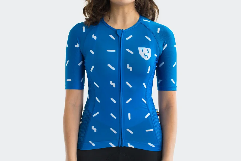 Women's Very Blue Sprinkles Jersey Festive Jersey Tee