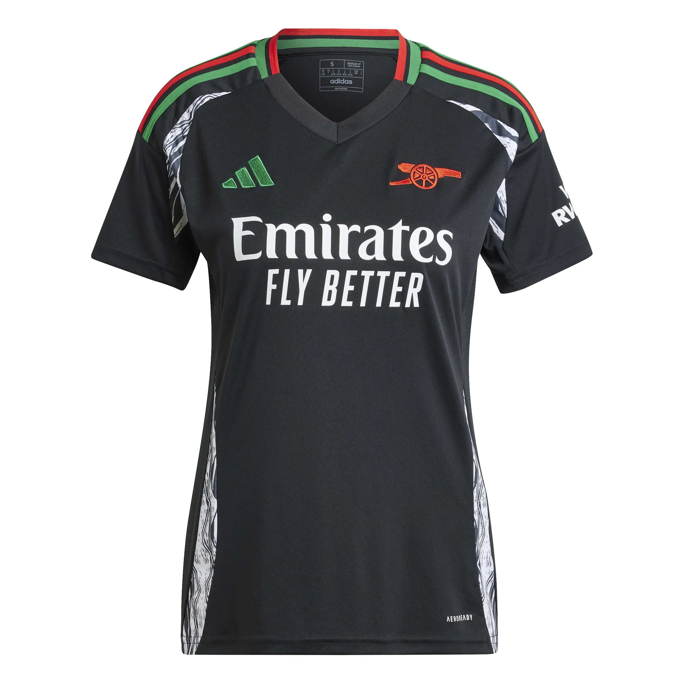 adidas 2024-25 Arsenal Women's Stadium Away Jersey Short Sleeve Jersey Top