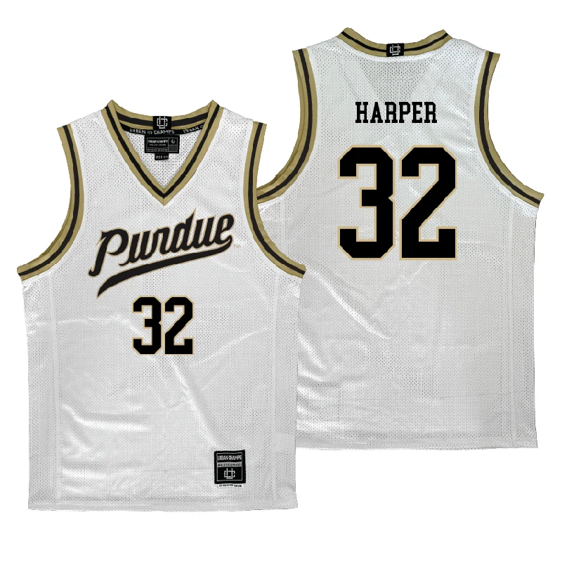 Purdue Women's Basketball White Jersey - Alaina Harper | #32 Branded Jersey Tee
