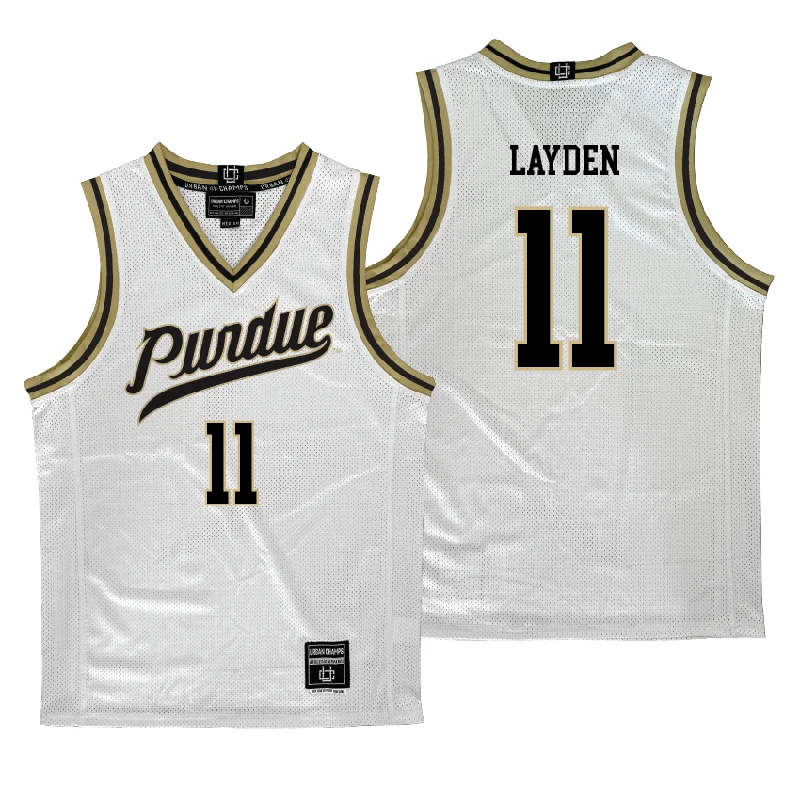Purdue Women's Basketball White Jersey - McKenna Layden | #11 Seasonal Jersey Tee