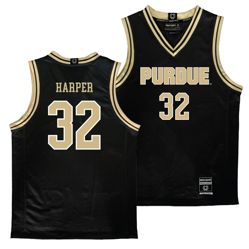 Purdue Women's Black Basketball Jersey  - Alaina Harper Travel Jersey Tee